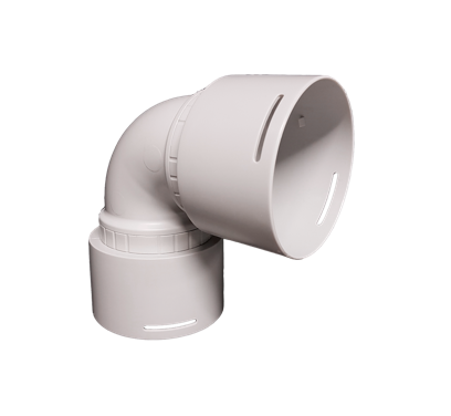 Curva a 90° per condotto semirigido D90 Eurotherm