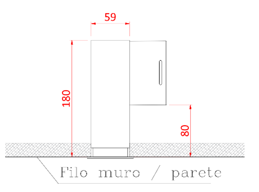 Dimensioni plenum bocchetta lineare PVC con diffusore Eurotherm