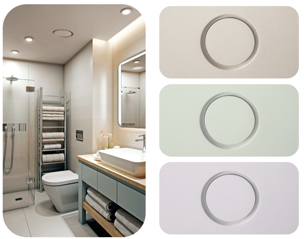 Diffusore tondo in gesso Eurotherm