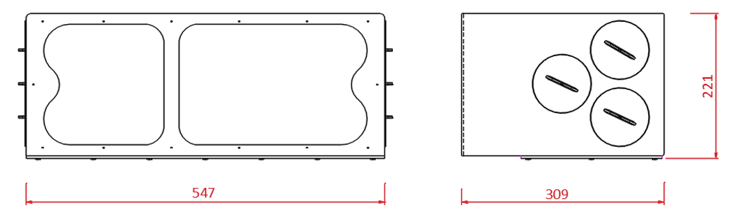 Dimensioni box di distribuzione large Eurotherm