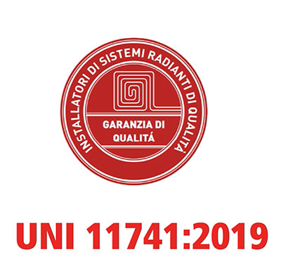 Installatore qualificato sistemi radianti idronici UNI 11741:2019
