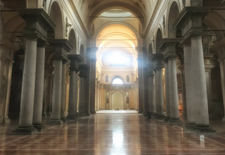 Ristrutturazione impianto radiante a pavimento a basso spessore Zeromax chiesa San Agostino Volumnia Gallery Piacenza