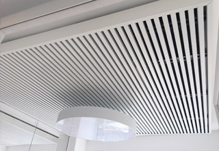 Sistema radiante soffitto metallico Eurotherm SAPP edificio Corso Italia 13, Milano